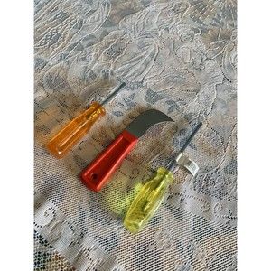 Hand Tool Kit Bundle-Phillips #2 Screwdriver, Lineolum Tool, 3/16 Nut Driver 😀